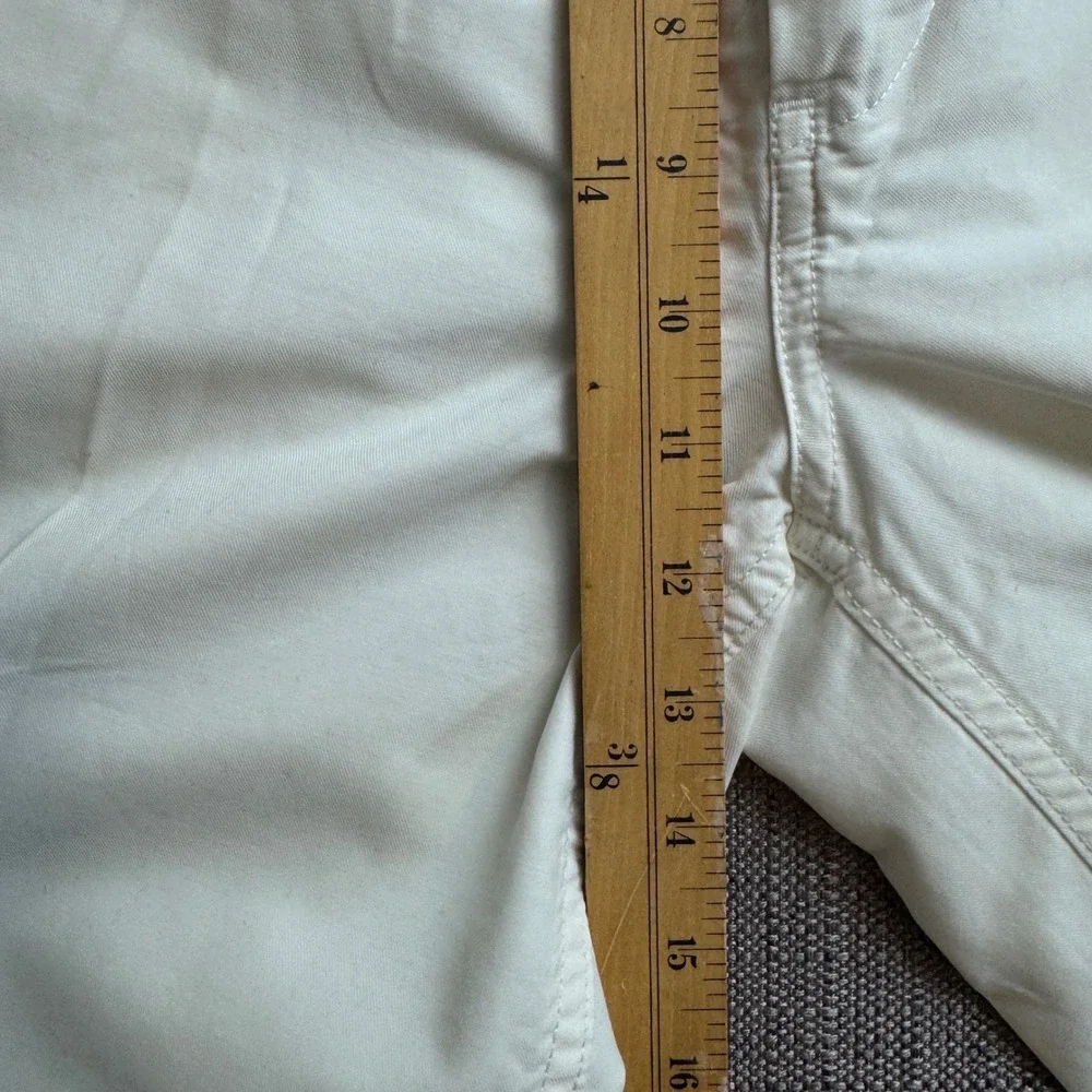 Nautica Clipper Relax Fit Shorts Mens 32W Off White Cotton Nylon Blend Cream